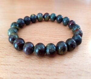 Bracelet jaspe sang de dragon - Avellana Bijoux Nature