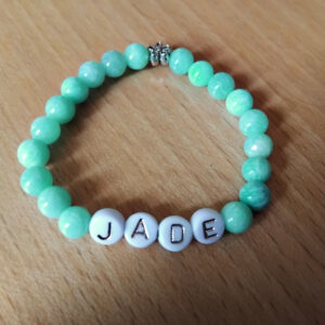 Bracelet prénom personnalisé en amazonite