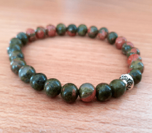 Bracelet unakite lithothérapie Avellana Bijoux Nature